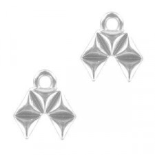 Cymbal ™ DQ metal bead ending Voudia II for Matubo GemDuo - Antique silver